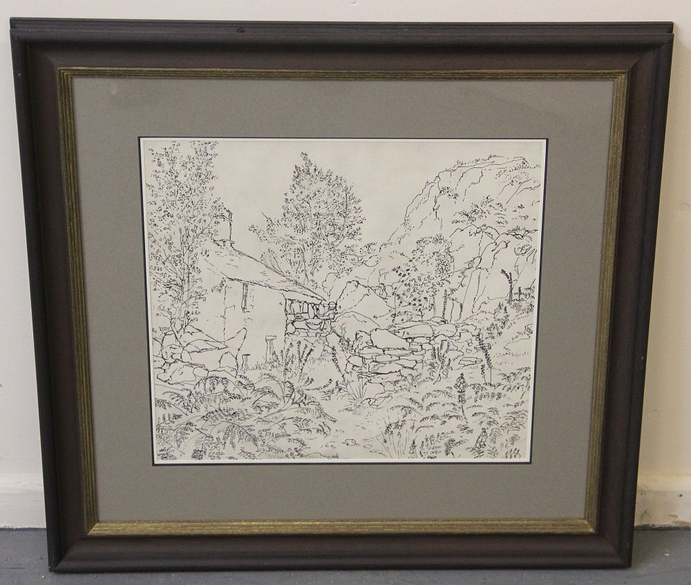 James Miles: Brian Bradshaw Welsh Study Pen and Ink, circa 1953, £350